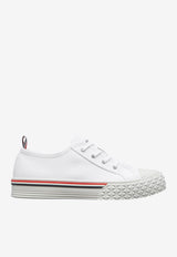 Thom Browne Collegiate Canvas Low-Top Sneakers White MFD253AF0102_100
