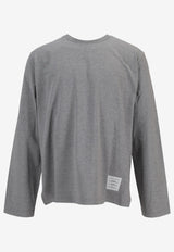 Thom Browne Oversized Long-Sleeved T-shirt Gray MJS289A00042_055