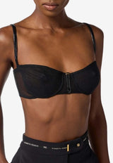 Elisabetta Franchi Sheer Underwired Bra Black RG00156E2_110