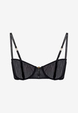 Elisabetta Franchi Sheer Underwired Bra Black RG00156E2_110