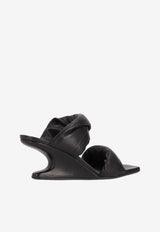 Rick Owens Cantilever 60 Twisted Wedge Sandals Black RP01F6884LGY_09