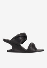 Rick Owens Cantilever 60 Twisted Wedge Sandals Black RP01F6884LGY_09