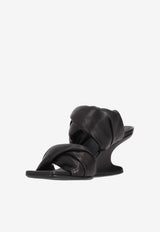 Rick Owens Cantilever 60 Twisted Wedge Sandals Black RP01F6884LGY_09