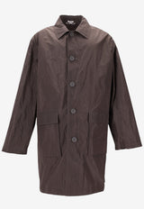 Thom Browne Packable Logo Parka Gray MOT099PF0967_025