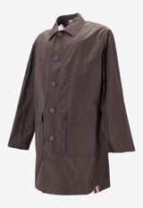 Thom Browne Packable Logo Parka Gray MOT099PF0967_025