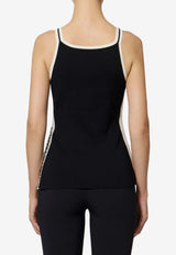 Elisabetta Franchi Logo Print Tank Top Black TK51S56E2_EF3