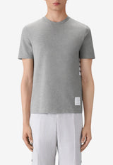 Thom Browne Name Tag Patch T-shirt Gray MJS123A00050_055