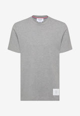 Thom Browne Name Tag Patch T-shirt Gray MJS123A00050_055