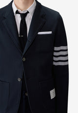 Thom Browne Double-Face Knit 4-bar Sack Jacket Navy MJT575A07545_415