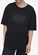 Maison Margiela Washed Logo T-shirt Black S50GC0730M20164_861