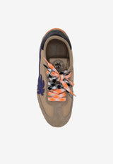 Palm Angels PA 5 Leather Low-Top Sneakers Beige PWIA068F25LEA001_6135