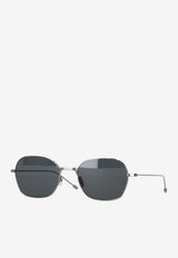 Thom Browne Rectangular Sunglasses in Titanium Gray UES945AG0001_035