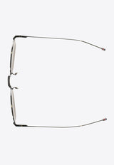 Thom Browne Rectangular Sunglasses in Titanium Gray UES945AG0001_035