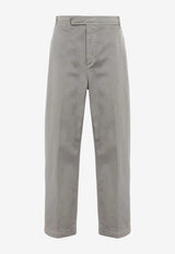 Thom Browne Straight-Leg Utility Chino Pants Gray MTU335WF0576_035