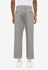 Thom Browne Straight-Leg Utility Chino Pants Gray MTU335WF0576_035