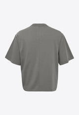 Rick Owens Cropped Brad T-shirt Gray RP01F6260JA_34