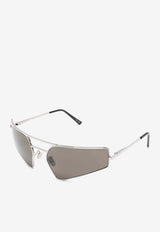 Rick Owens Prong Shield Sunglasses Gray RG0000015GSLVB_1809
