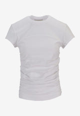 Isabel Marant Maelie Ruched Blouse White TS0275FAA1N41I_20WH