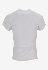 Isabel Marant Maelie Ruched Blouse White TS0275FAA1N41I_20WH
