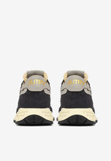 Autry Reelwind Paneled Suede Sneakers Black WWLWNC_05