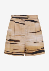 Tiger Print Bermuda Shorts