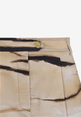 Tiger Print Bermuda Shorts