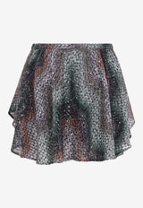 Caperdoni Ruffled Mini Skirt