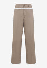 Wide-Leg Tailored Pants