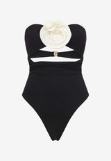 Hegra Crinkled Strapless One-Piece Swimsuit