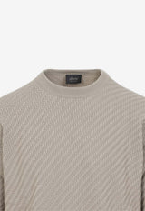 Silk and Cashmere Jacquard Sweater