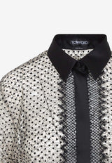 Flock Polka Dot Lace Shirt