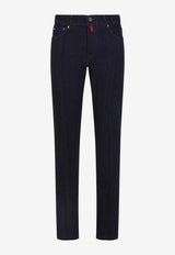 Logo Patch Slim-Fit Jeans