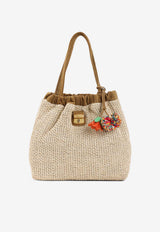 Summer Cristina Woven Twill Bucket Bag
