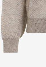 Soft Net Mohair and Wool Sweater