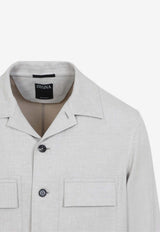 Linen and Wool Long-Sleeved Shirt