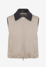 Padded Reversible Down Vest