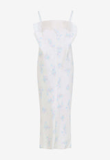 Lingerie Floral Midi Dress