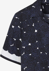 Floral Print Bowling Shirt
