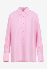 Long-Sleeved Silk Shirt