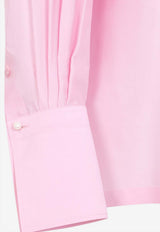 Long-Sleeved Silk Shirt