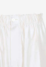 Silk-Blend Wide-Leg Pants