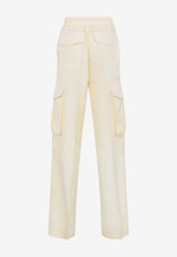 Crushed Silk Cargo Pants