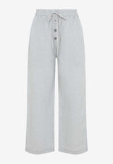 Atti Wide-Leg Linen Pants