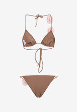 Ashar 3D Flower Halterneck Bikini
