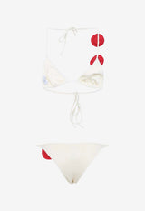 Ashar 3D Flower Halterneck Bikini