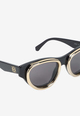 Anagram Swan Cat-Eye Sunglasses