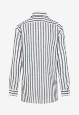 Striped Relaxed Linen Shirt