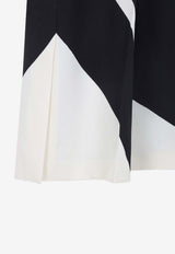 Twill Printed Tailored Pants