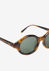 Epsilon Slim Round Sunglasses