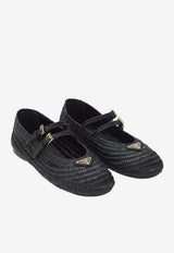 Woven Leather Ballet Flats